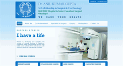 Desktop Screenshot of dranilkgupta.com